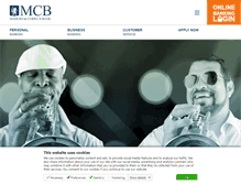 Tablet Screenshot of mcb-bank.com